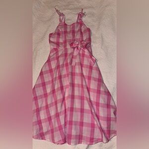 Speechless Pink Plaid Kids Casual Dress